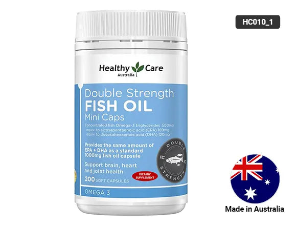Healthy Care Double Strength Fish Oil Mini Caps 200 Soft Capsules in Sri Lanka